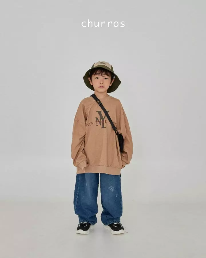 Churros - Korean Children Fashion - #kidsshorts - Cat Vinrage Jeans - 8