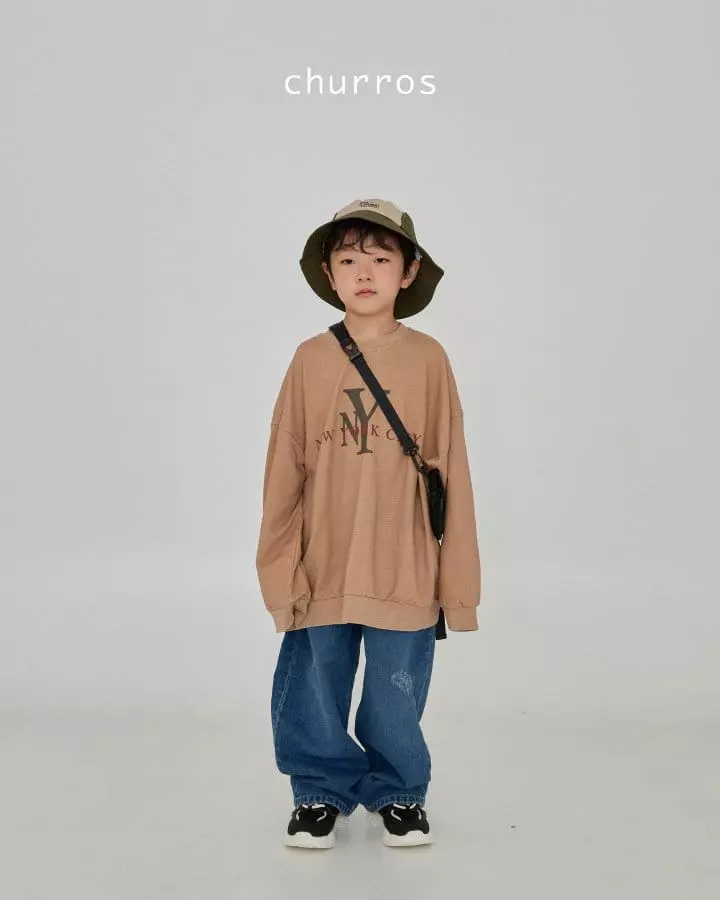 Churros - Korean Children Fashion - #kidsstore - Cat Vinrage Jeans - 9