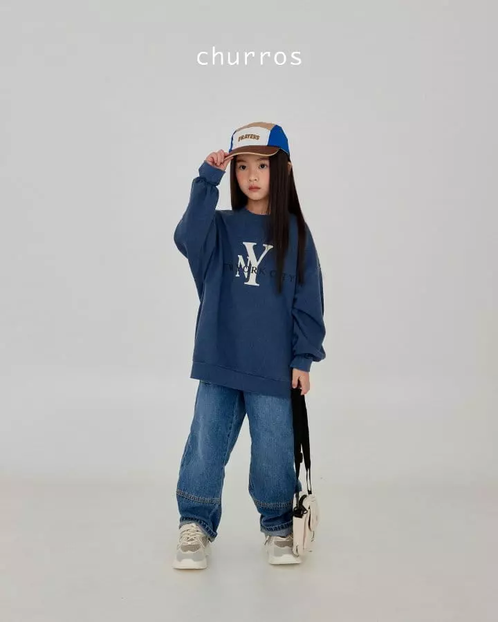 Churros - Korean Children Fashion - #kidsstore - NY Pigment Sweatshirt - 10