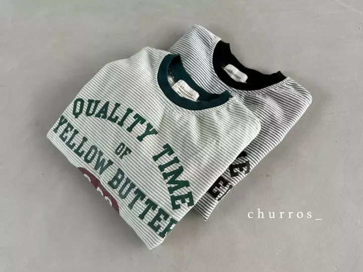 Churros - Korean Children Fashion - #kidsstore - 08 Stripes Tee - 6