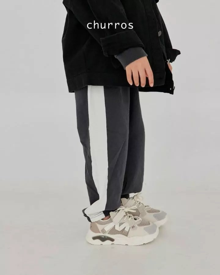 Churros - Korean Children Fashion - #kidzfashiontrend - Side Color Pants - 3