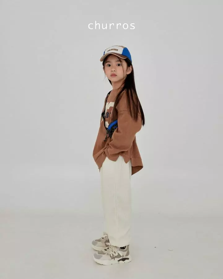 Churros - Korean Children Fashion - #kidzfashiontrend - Gol Terry Pants - 5