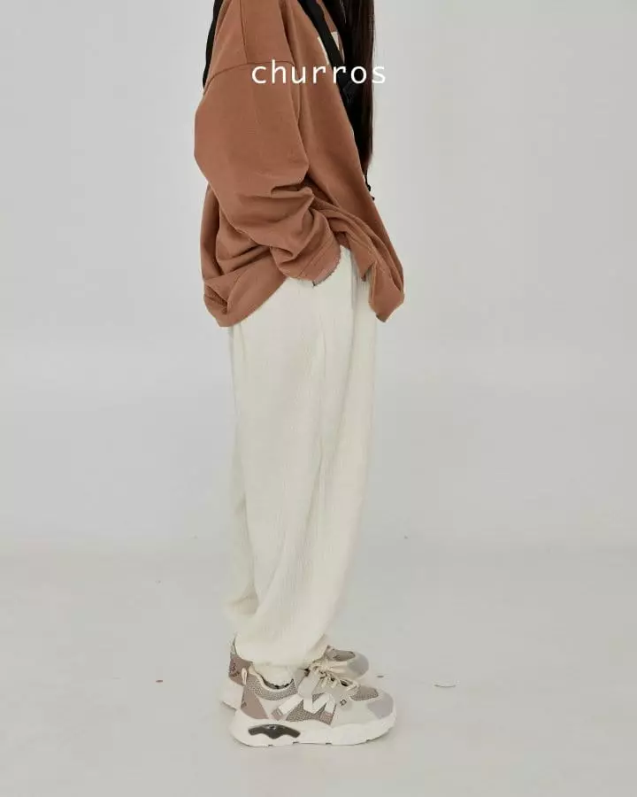 Churros - Korean Children Fashion - #minifashionista - Gol Terry Pants - 9