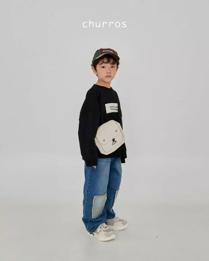 Churros - Korean Children Fashion - #prettylittlegirls - Lettering Sweatshirt - 12