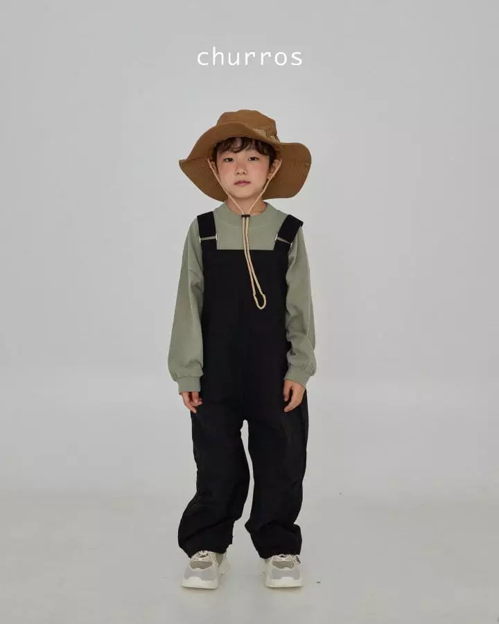 Churros - Korean Children Fashion - #todddlerfashion - Banding Overalls Pants - 3