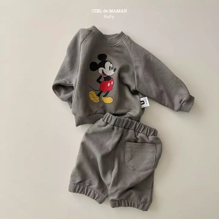 Ciel De Maman - Korean Baby Fashion - #onlinebabyboutique - Bebe M Pigment Top Bottom Set - 7