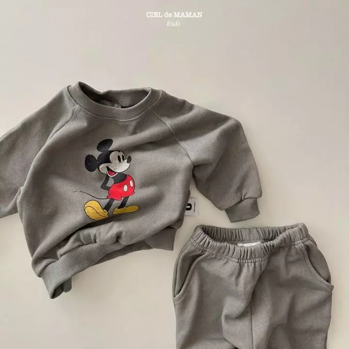 Ciel De Maman - Korean Baby Fashion - #onlinebabyshop - Bebe M Pigment Top Bottom Set - 8