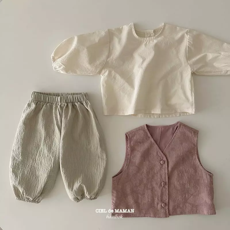 Ciel De Maman - Korean Baby Fashion - #smilingbaby - Flower B Boy Hanbok Bebe