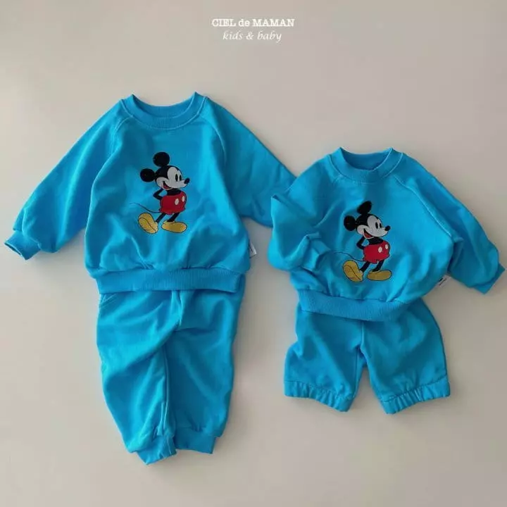 Ciel De Maman - Korean Children Fashion - #kidzfashiontrend - M Pigment Top Bottom Set