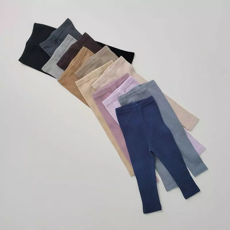 Daily Daily - Korean Children Fashion - #littlefashionista - Dan Dan Rib Leggings - 5