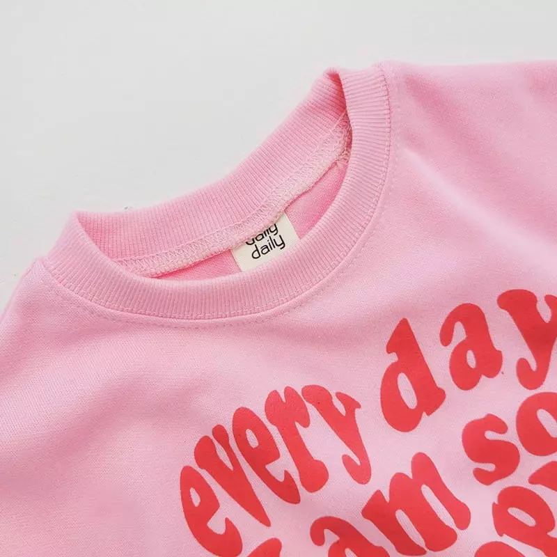 Daily Daily - Korean Children Fashion - #minifashionista - Love Day Top Bottom Set - 11