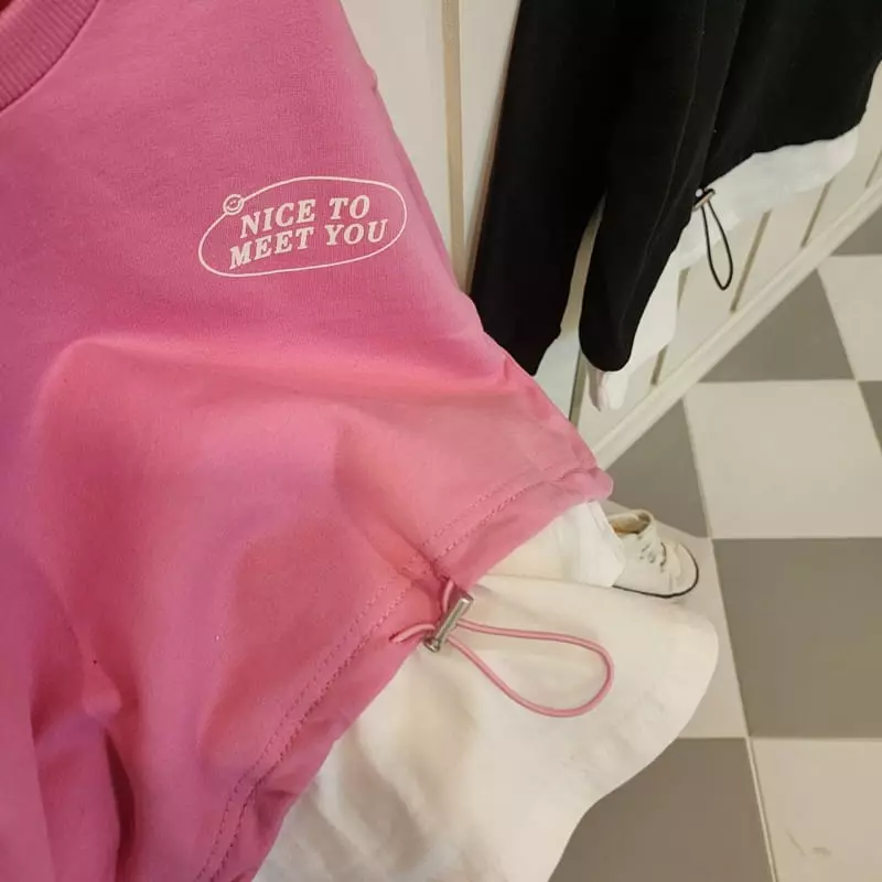 Dalla - Korean Children Fashion - #discoveringself - String Sweatsjort - 8