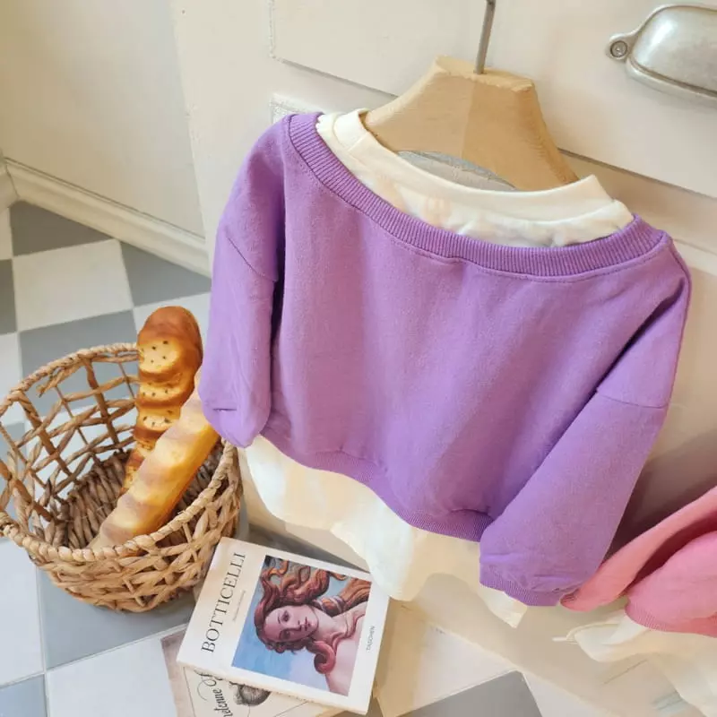 Dalla - Korean Children Fashion - #designkidswear - V Layered Long Tee - 4