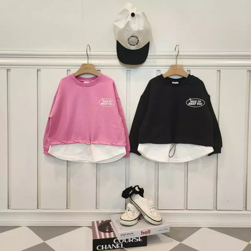 Dalla - Korean Children Fashion - #prettylittlegirls - String Sweatsjort