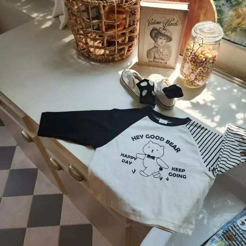 Dalla - Korean Children Fashion - #todddlerfashion - Good Bear Tee - 3
