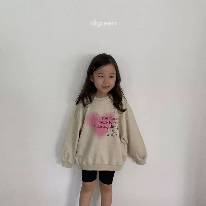 Digreen - Korean Children Fashion - #Kfashion4kids - Heart Dyeing Sweatshirt - 10