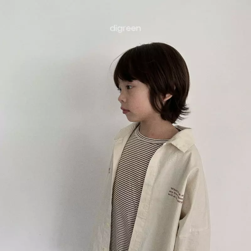 Digreen - Korean Children Fashion - #designkidswear - Bonbon Stripes Tee - 8