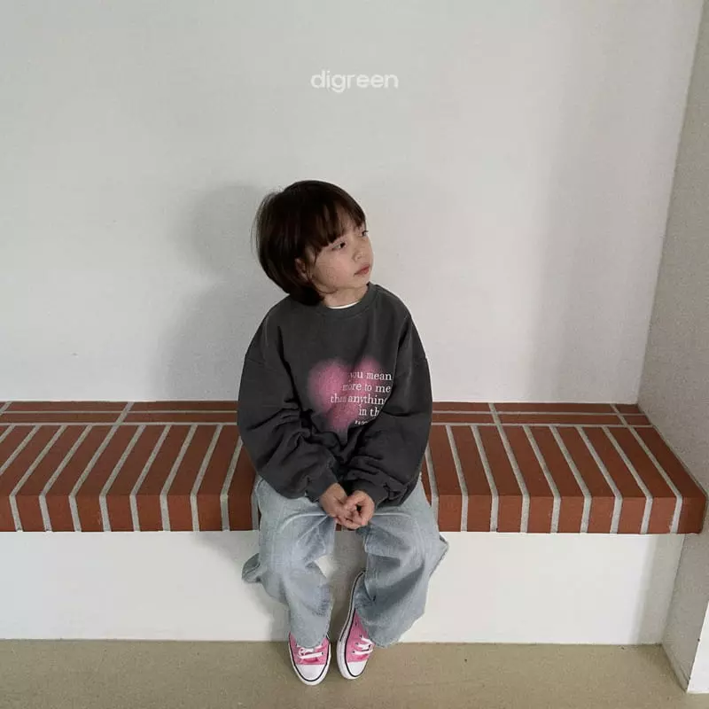 Digreen - Korean Children Fashion - #fashionkids - Heart Dyeing Sweatshirt - 6