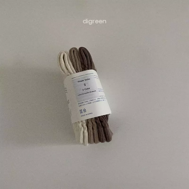 Digreen - Korean Children Fashion - #fashionkids - Natural Flower Socks - 11