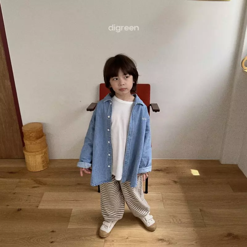 Digreen - Korean Children Fashion - #kidsshorts - Stripes pants - 7