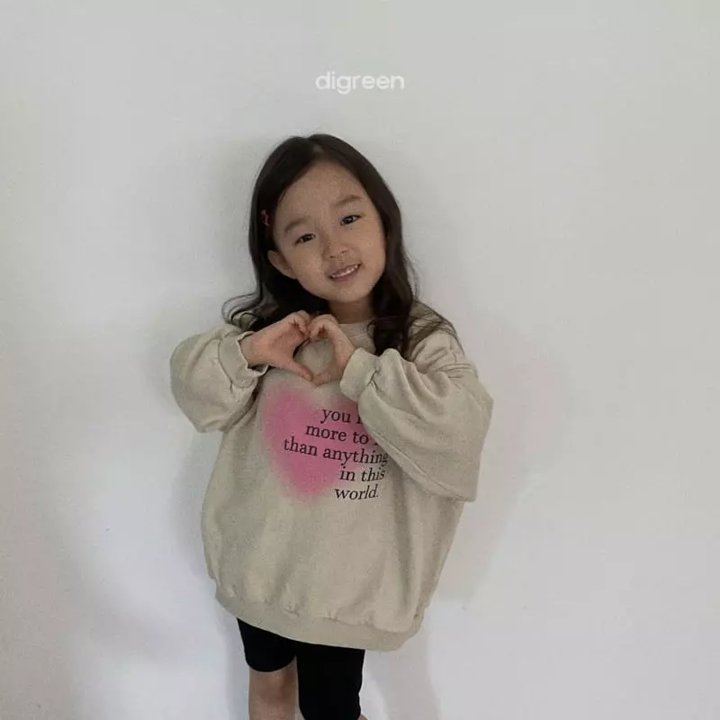 Digreen - Korean Children Fashion - #kidsstore - Heart Dyeing Sweatshirt - 8
