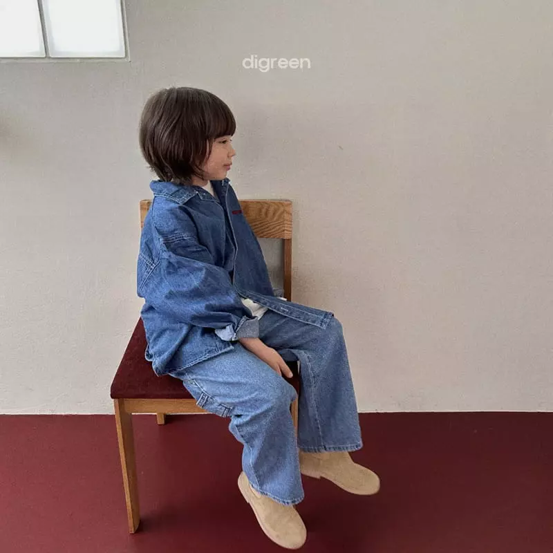 Digreen - Korean Children Fashion - #prettylittlegirls - Denim Shirt - 6