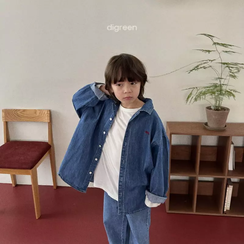 Digreen - Korean Children Fashion - #toddlerclothing - Denim Shirt - 8