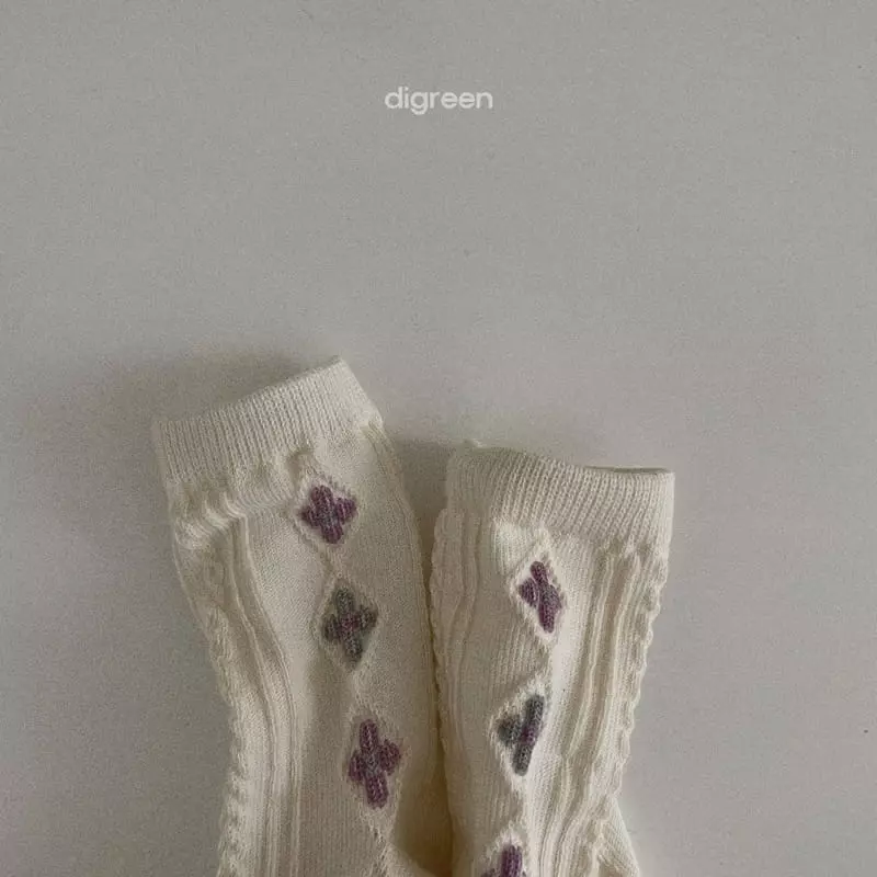 Digreen - Korean Children Fashion - #toddlerclothing - Natural Flower Socks - 5