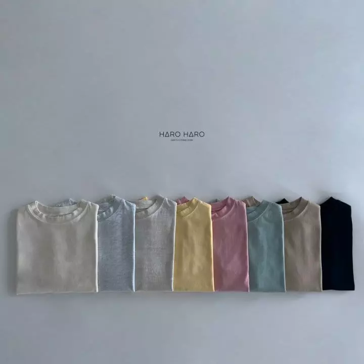 Haro Haro - Korean Children Fashion - #childofig - Autumm Basic Tee - 6