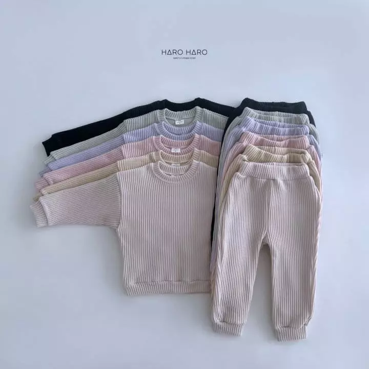 Haro Haro - Korean Children Fashion - #childrensboutique - Chucream Top Bottom Set - 2