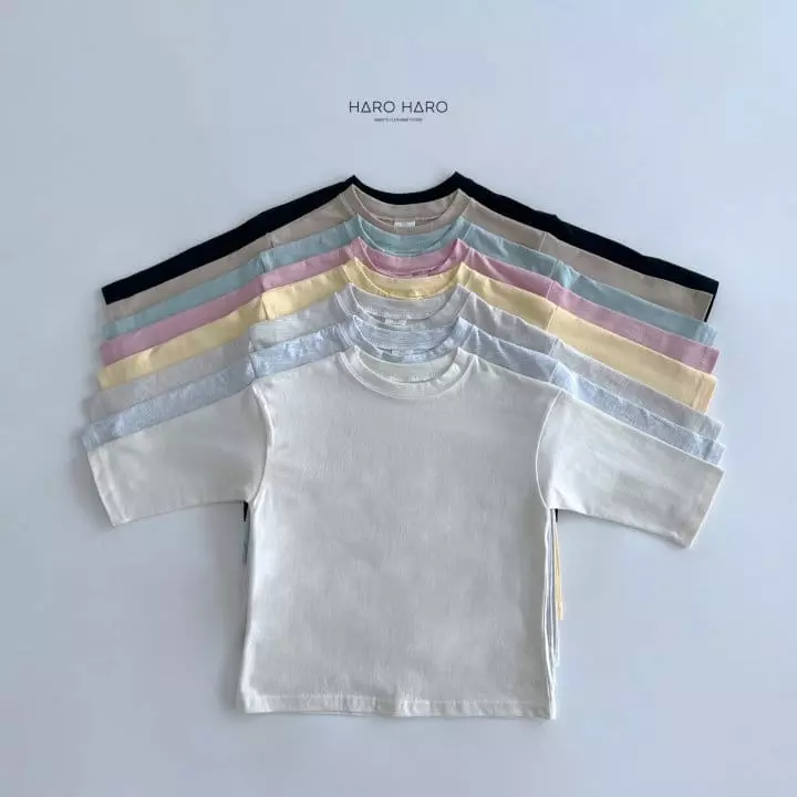 Haro Haro - Korean Children Fashion - #designkidswear - Autumm Basic Tee - 8