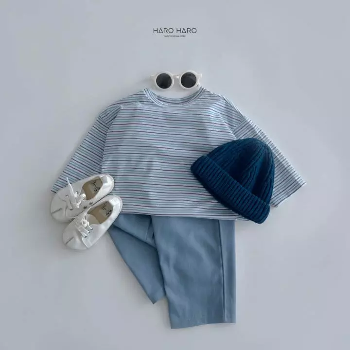 Haro Haro - Korean Children Fashion - #fashionkids - Sweet Stripes Tee - 8