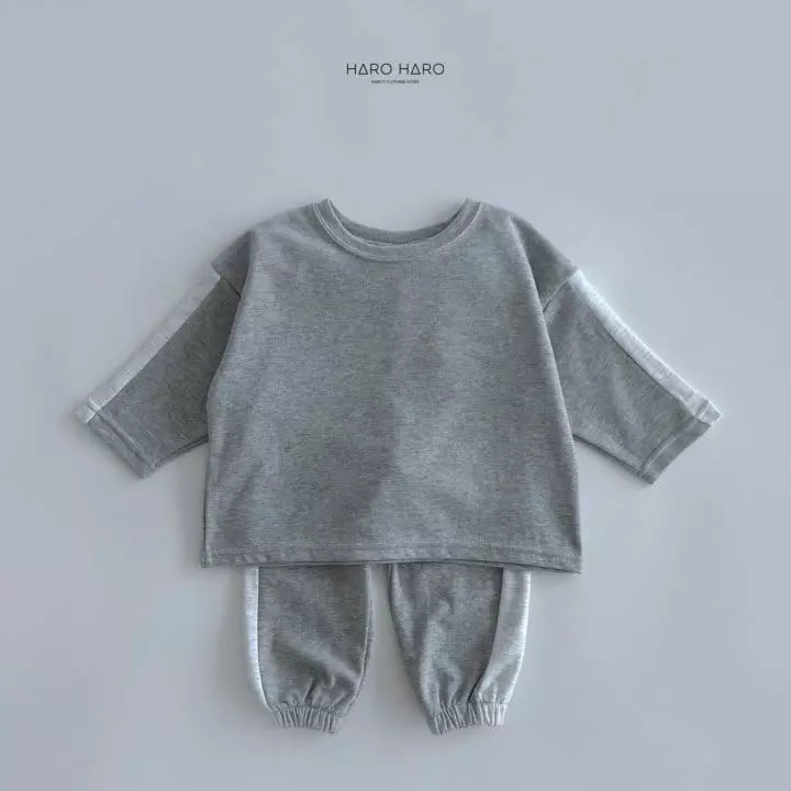 Haro Haro - Korean Children Fashion - #kidsshorts - Track Top Bottom Set - 7