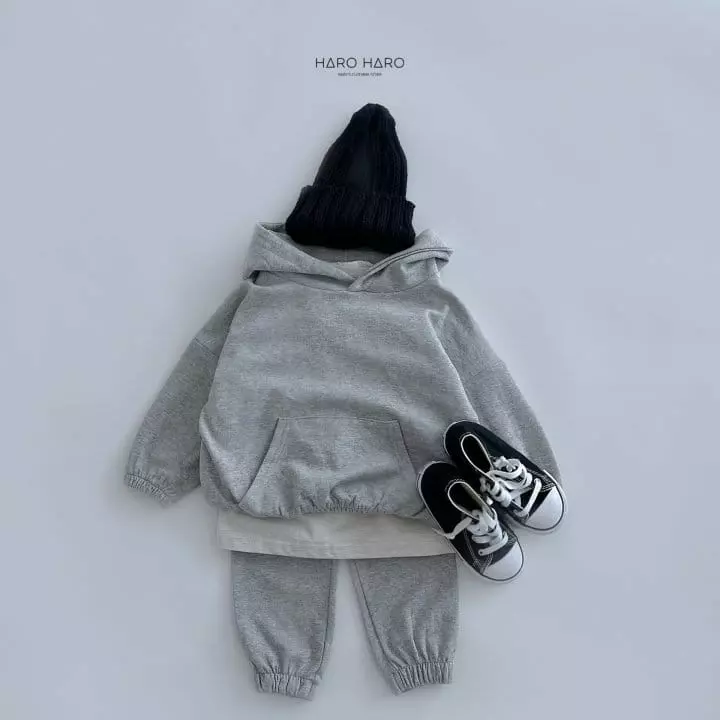 Haro Haro - Korean Children Fashion - #minifashionista - Everyday Hoody Tee - 8