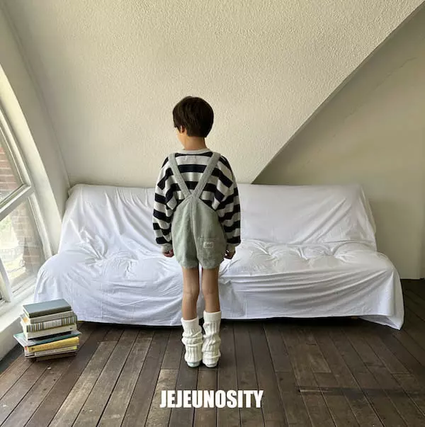 Jejeunosity - Korean Children Fashion - #Kfashion4kids - Rib Berry Short Overalls - 10