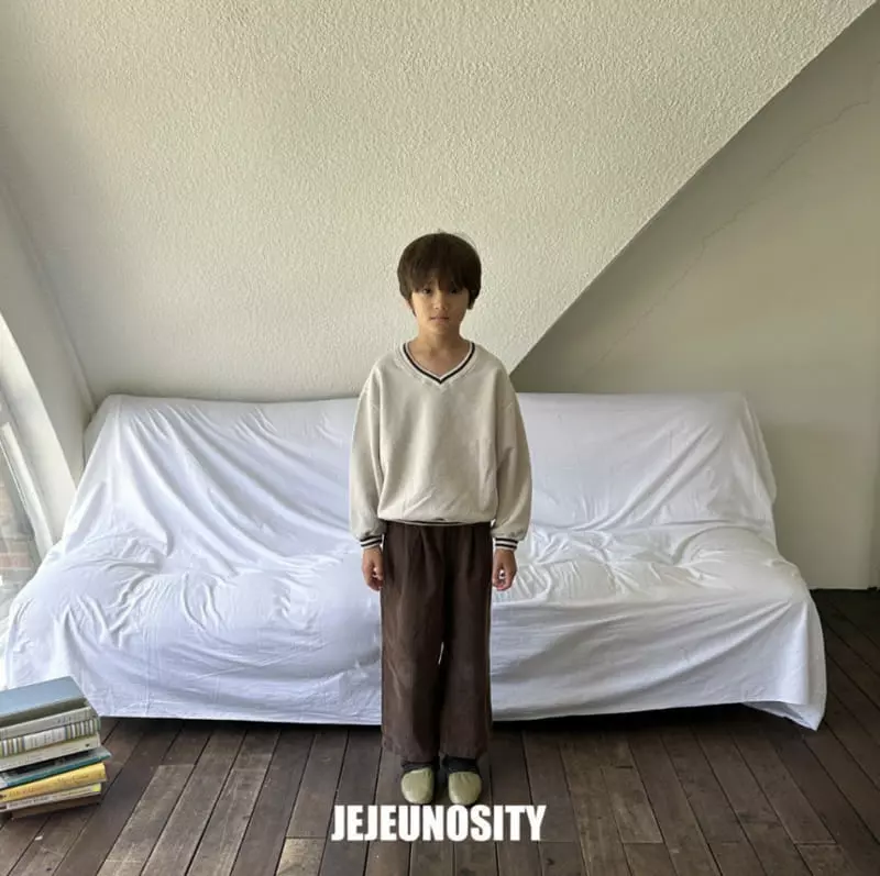 Jejeunosity - Korean Children Fashion - #designkidswear - Bye V Neck Tee - 2