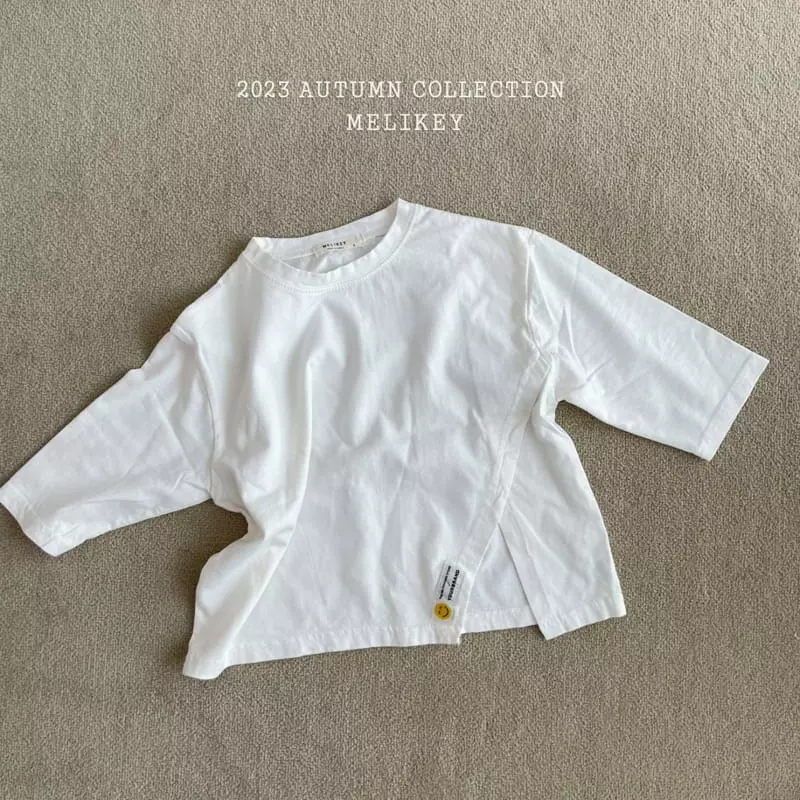 Melikey - Korean Children Fashion - #Kfashion4kids - Label Slit Tee