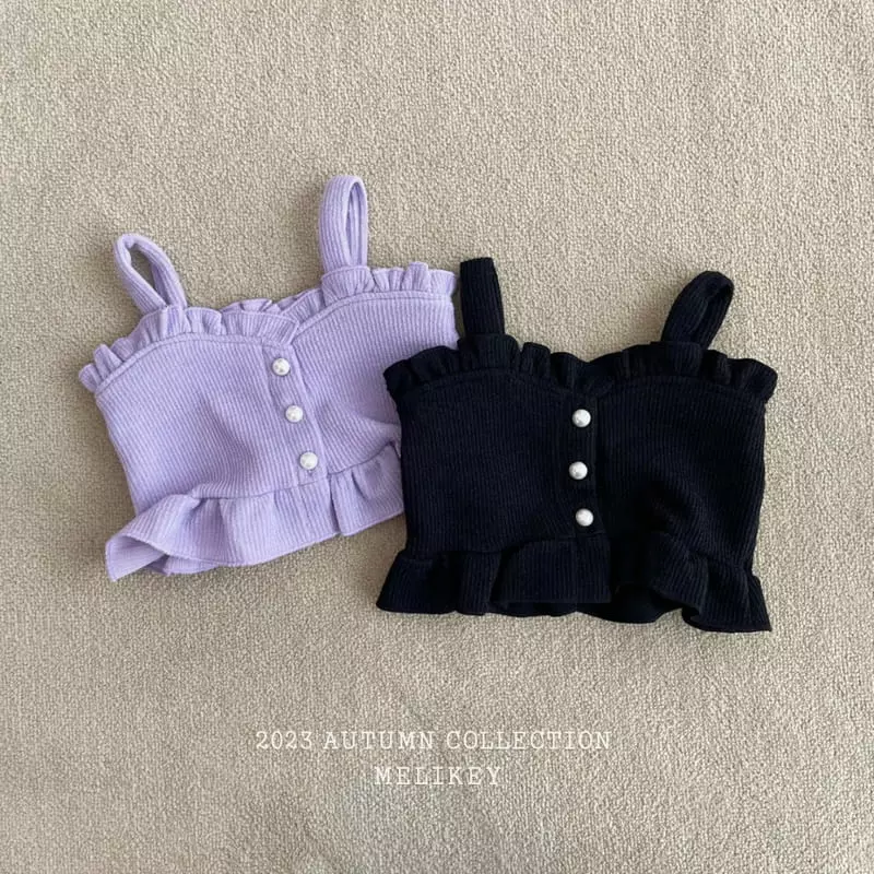 Melikey - Korean Children Fashion - #childofig - Frill Bustier Top Bottom Set - 4