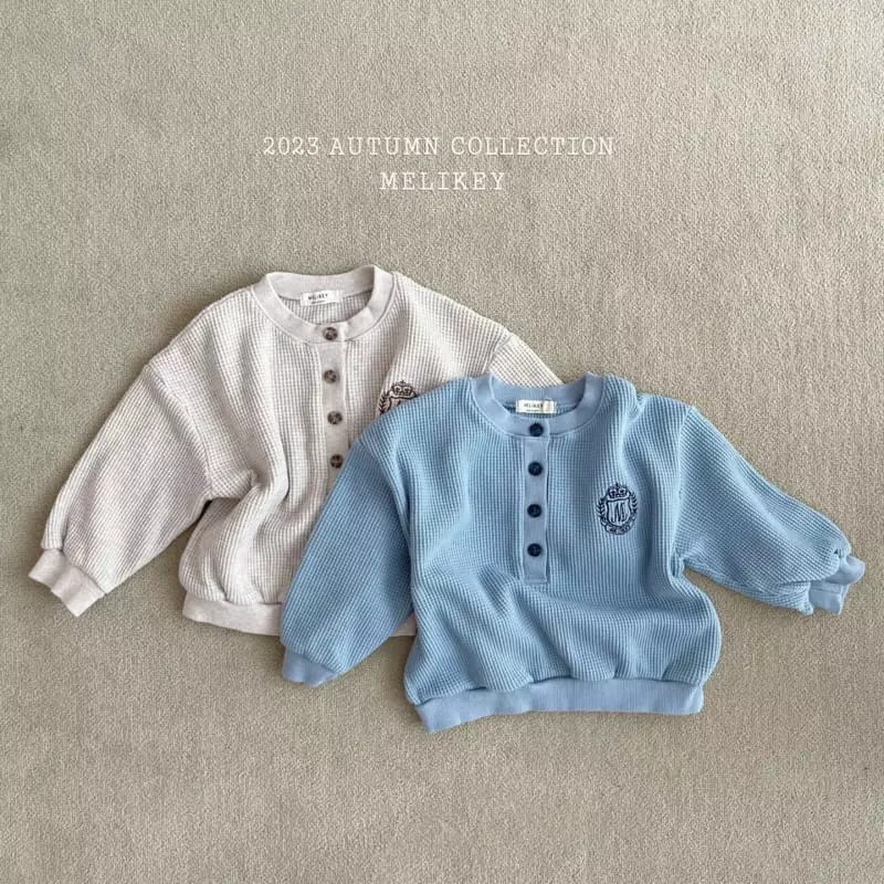 Melikey - Korean Children Fashion - #childrensboutique - Waffle Danjjack Sweatshirt - 6