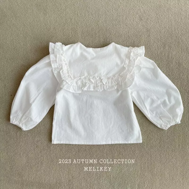 Melikey - Korean Children Fashion - #childrensboutique - Double Frill Blouse - 5