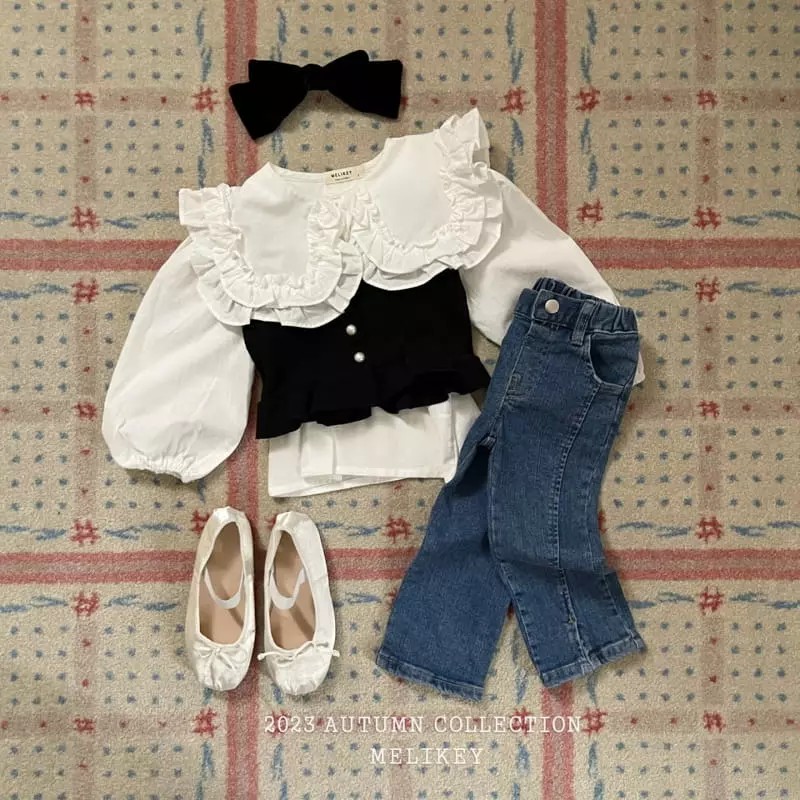 Melikey - Korean Children Fashion - #discoveringself - Frill Bustier Top Bottom Set - 6