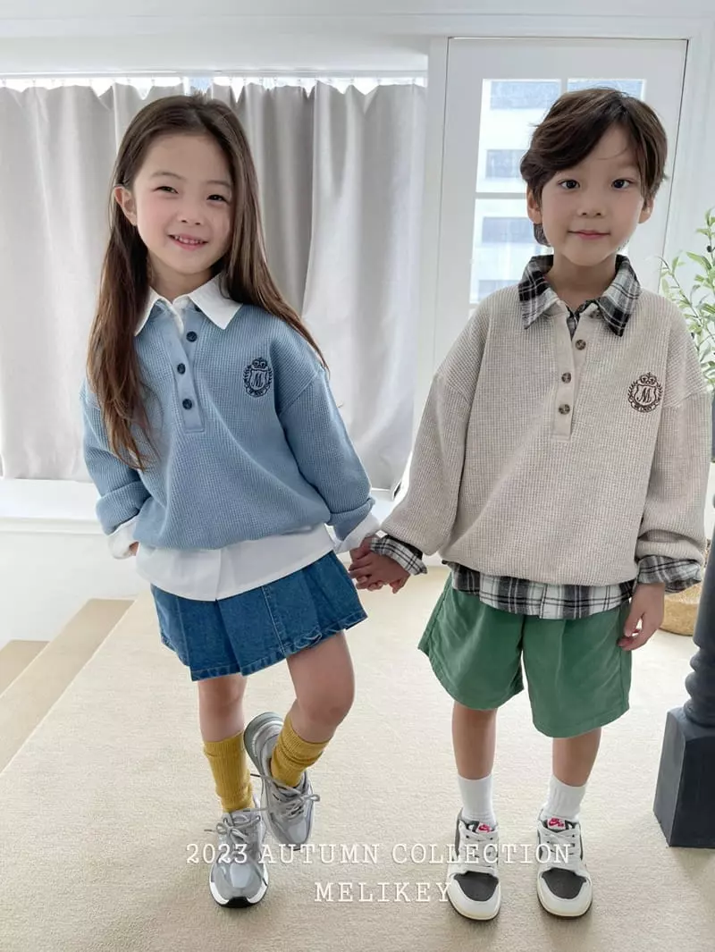 Melikey - Korean Children Fashion - #fashionkids - Waffle Danjjack Sweatshirt - 9
