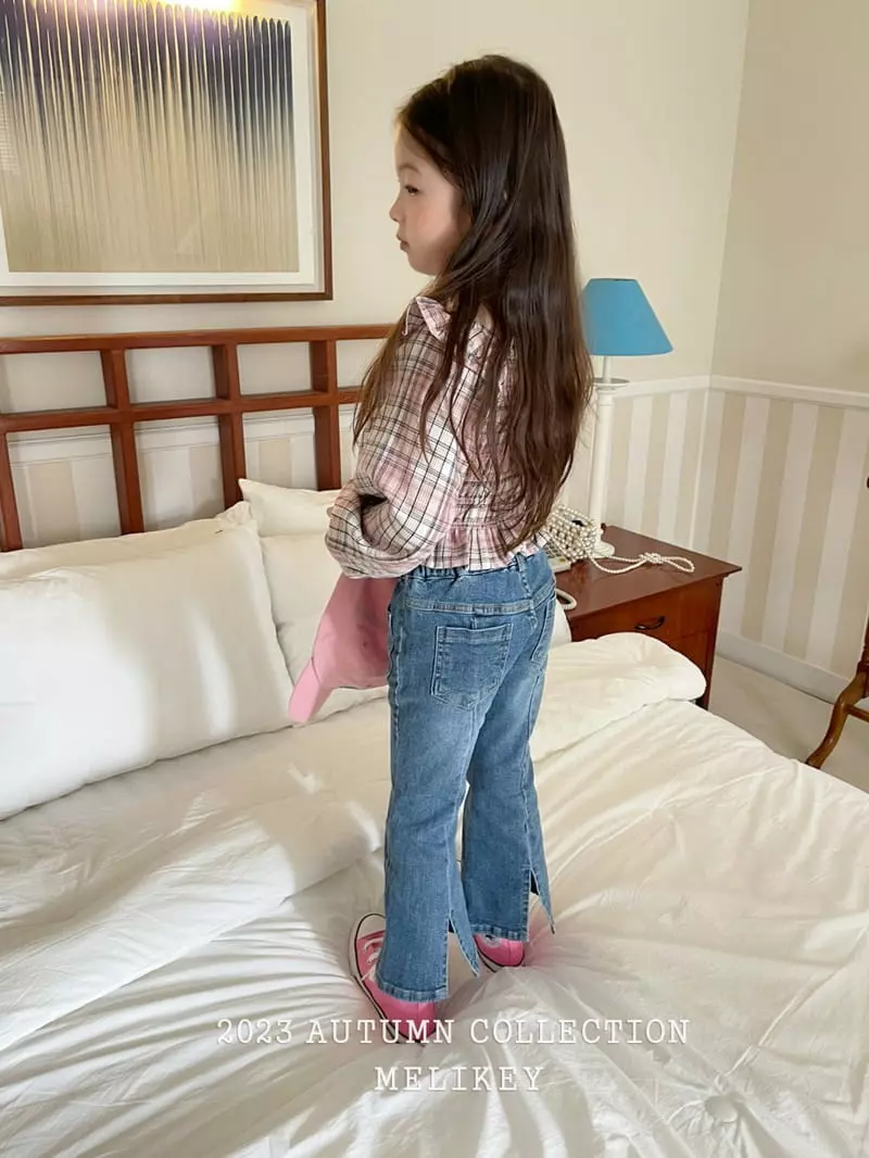 Melikey - Korean Children Fashion - #fashionkids - Back Slit Pants - 12