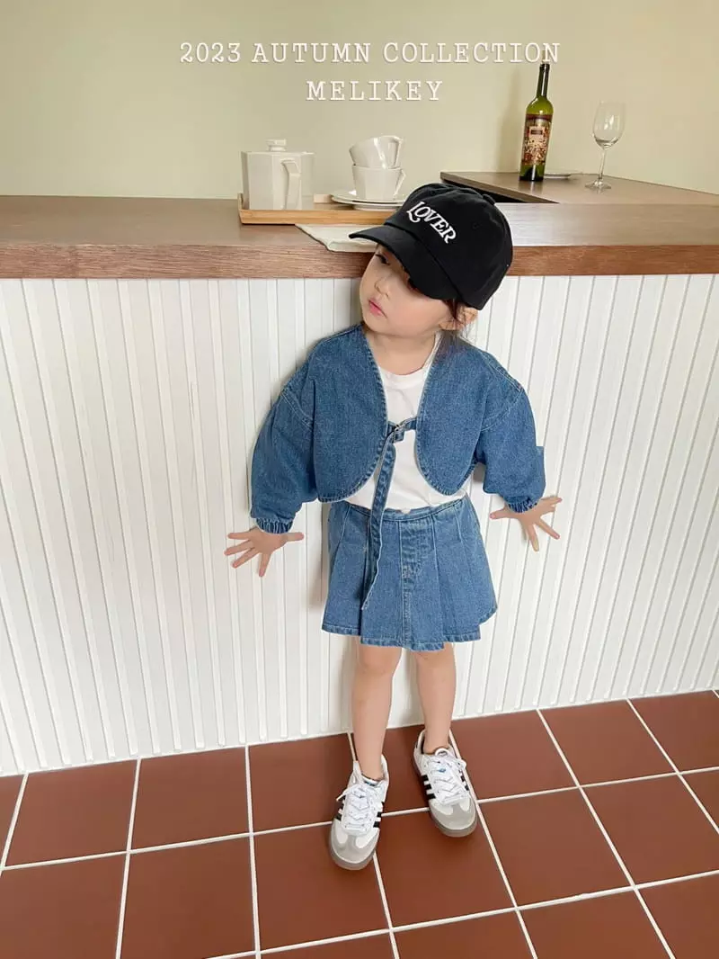 Melikey - Korean Children Fashion - #fashionkids - Denim Borelo Jacket - 9