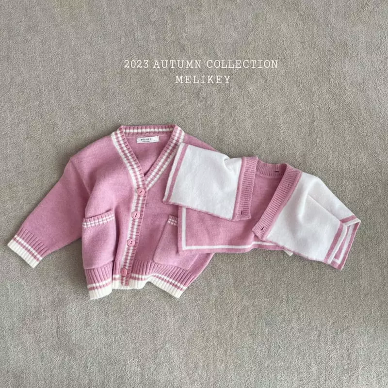 Melikey - Korean Children Fashion - #kidsstore - Sailor Knit Cardigan - 9