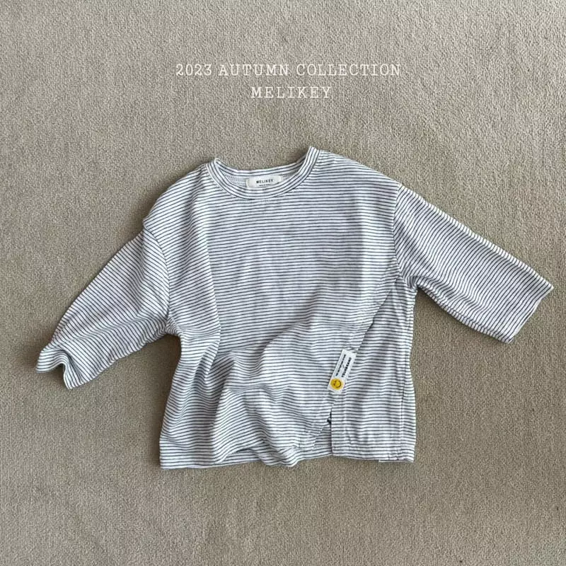 Melikey - Korean Children Fashion - #littlefashionista - Label Slit Tee - 2