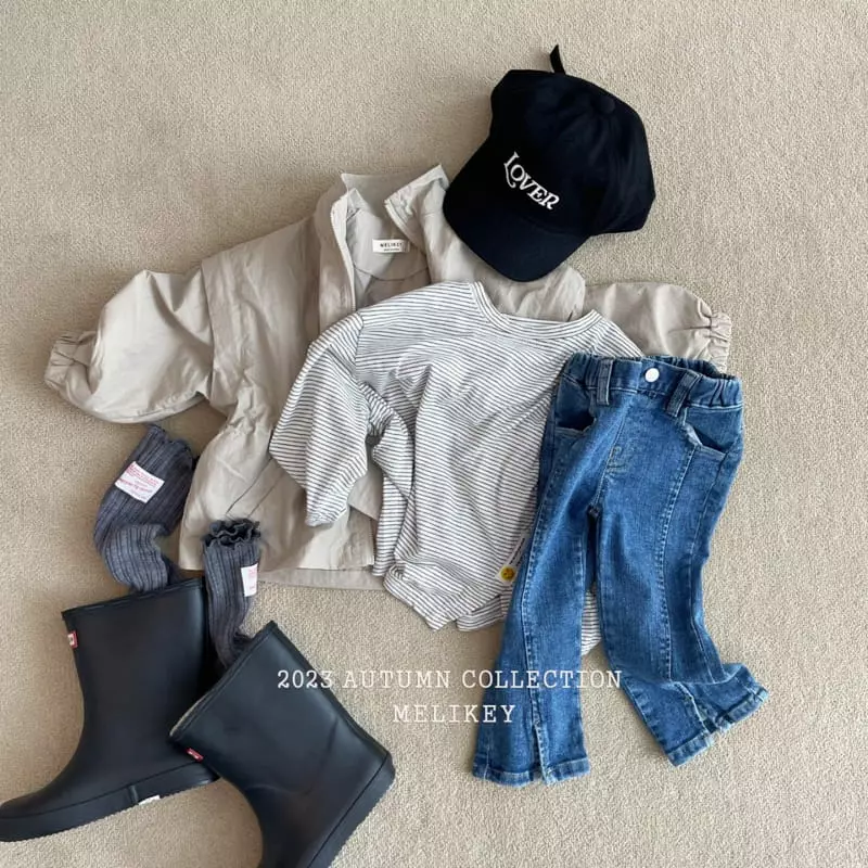 Melikey - Korean Children Fashion - #magicofchildhood - Label Slit Tee - 3