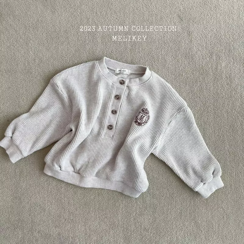 Melikey - Korean Children Fashion - #minifashionista - Waffle Danjjack Sweatshirt - 2
