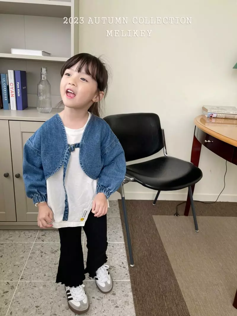 Melikey - Korean Children Fashion - #todddlerfashion - Label Slit Tee - 6