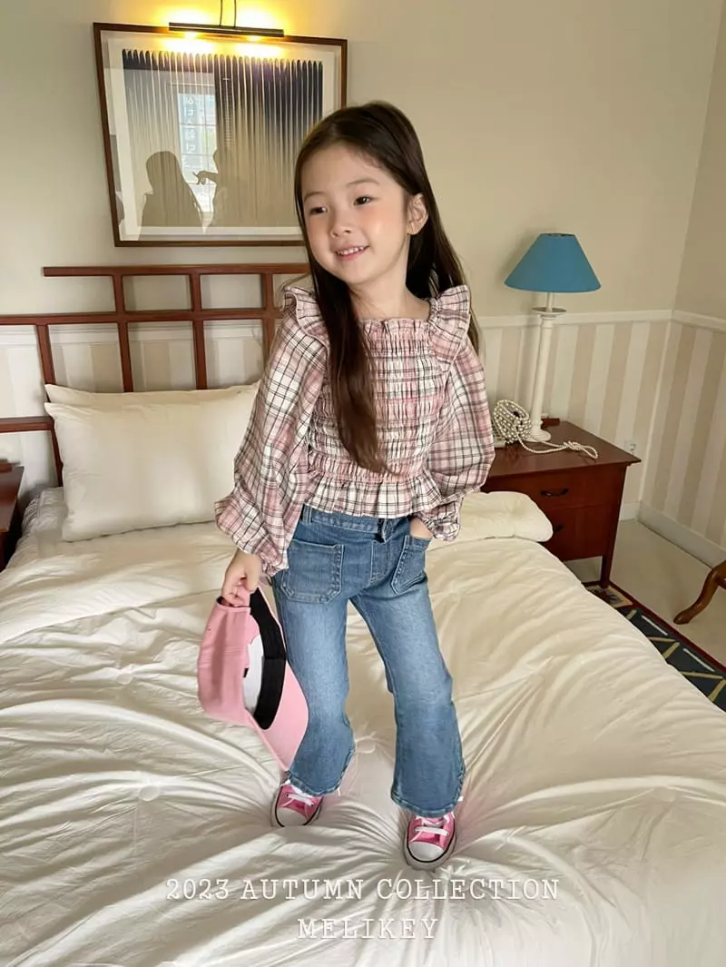 Melikey - Korean Children Fashion - #toddlerclothing - Back Slit Pants - 6